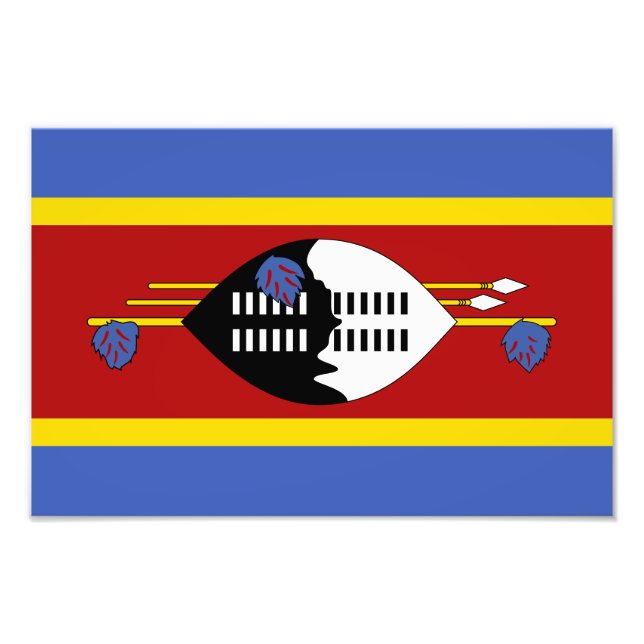 Foto Bandera de Eswatini (Frente)