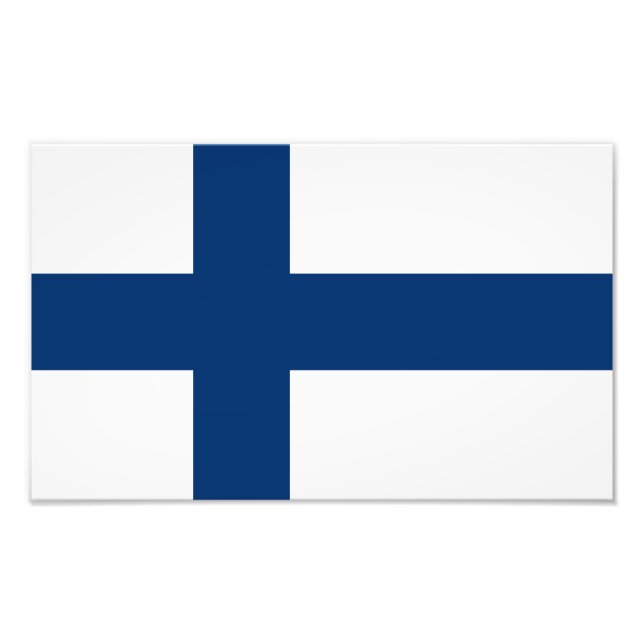 Foto Bandera de Finlandia (Frente)