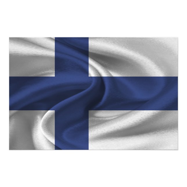 Foto Bandera de Finlandia (Frente)