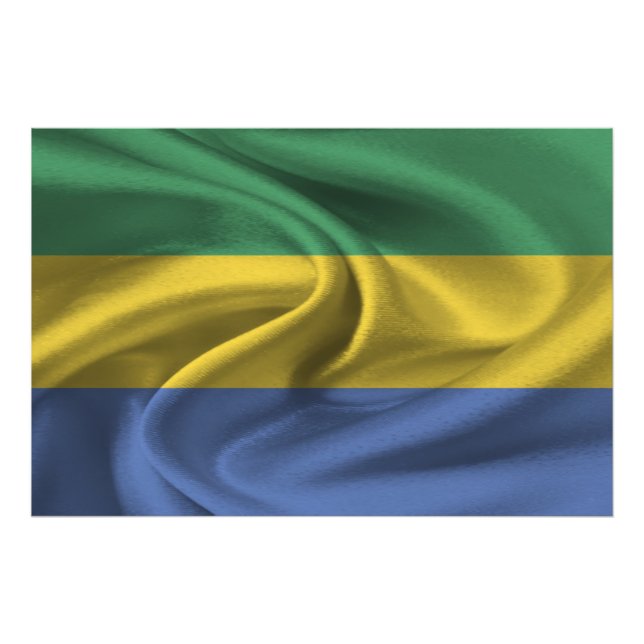 Foto Bandera de Gabón (Frente)