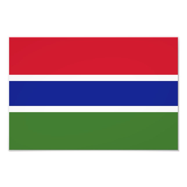 Foto Bandera de Gambia (Frente)