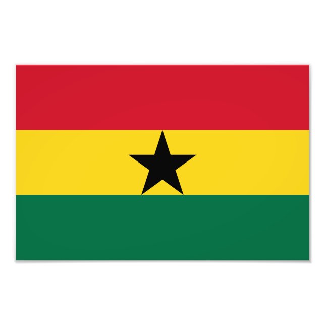 Foto Bandera de Ghana (Frente)
