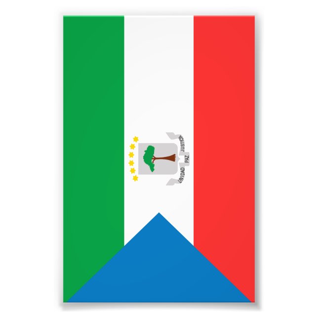 Foto Bandera de Guinea Ecuatorial (Frente)