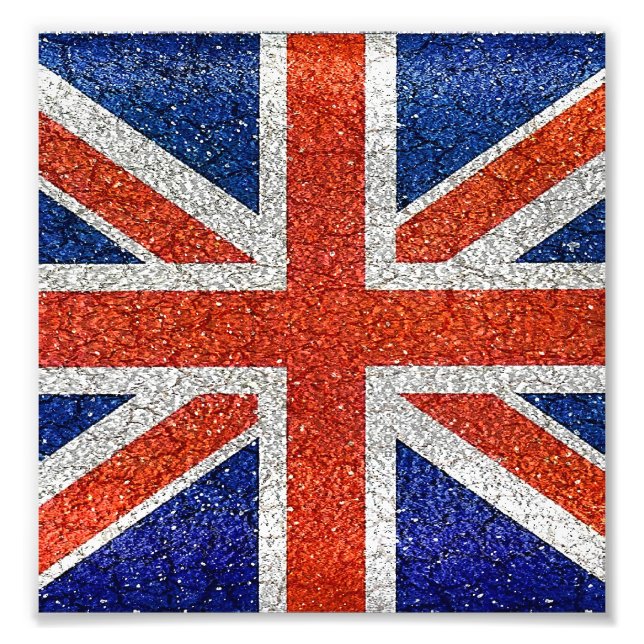 Foto Bandera de Inglaterra Vivid Grunge Style (Frente)