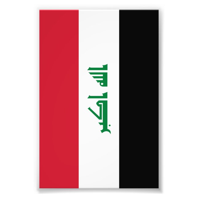 Foto bandera de Irak (Frente)