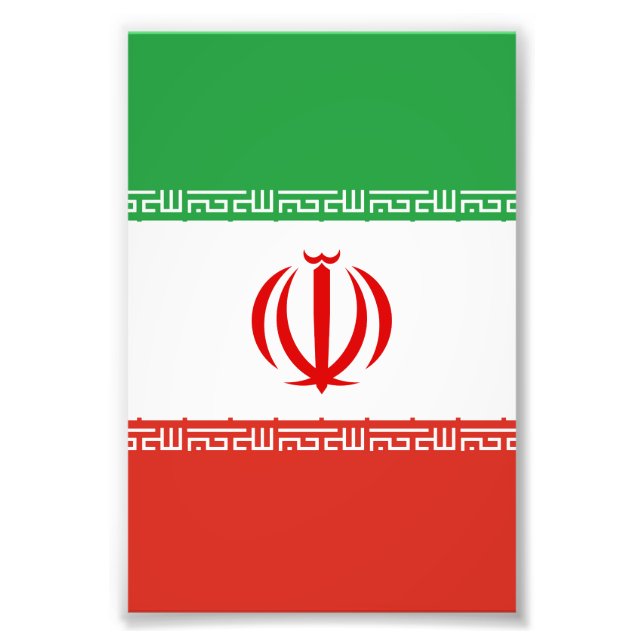 Foto Bandera de Irán (Frente)