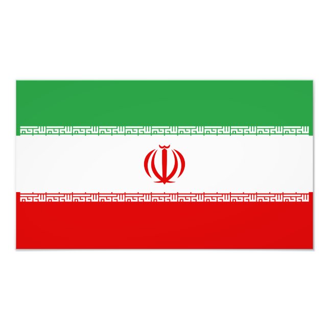 Foto Bandera de Irán (Frente)