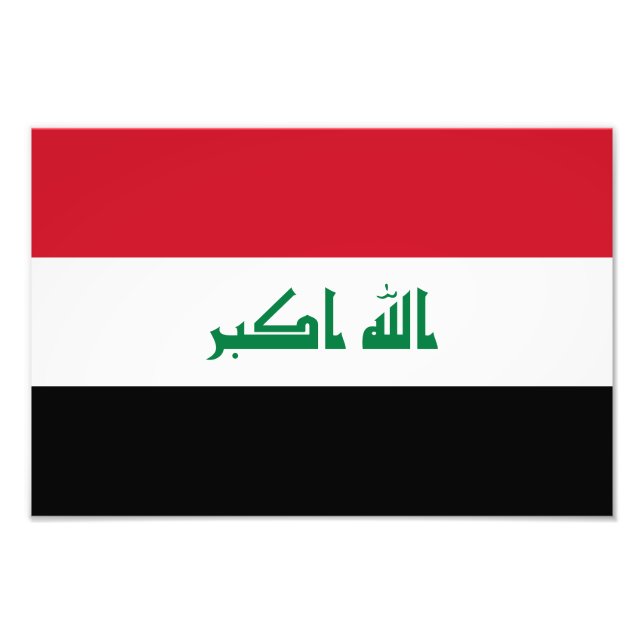 Foto Bandera de Iraq (Frente)