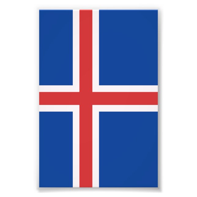 Foto Bandera de Islandia (Frente)