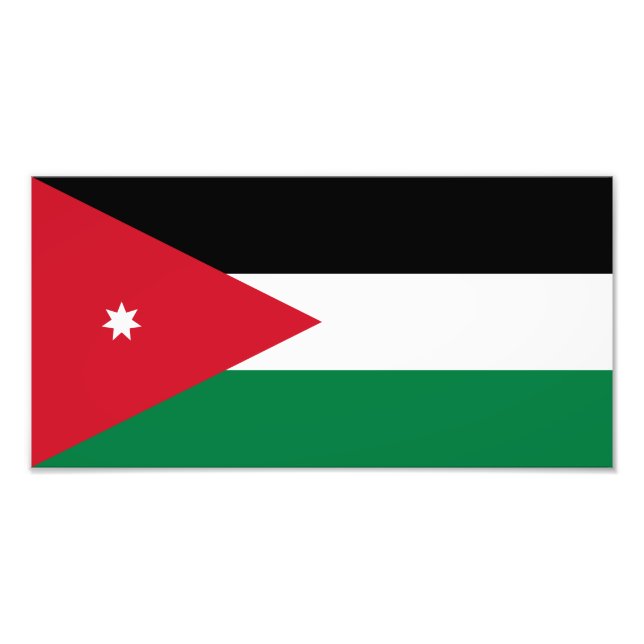 Foto Bandera de Jordania (Frente)