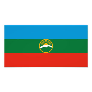 Foto Bandera de Karachái-Cherkesia