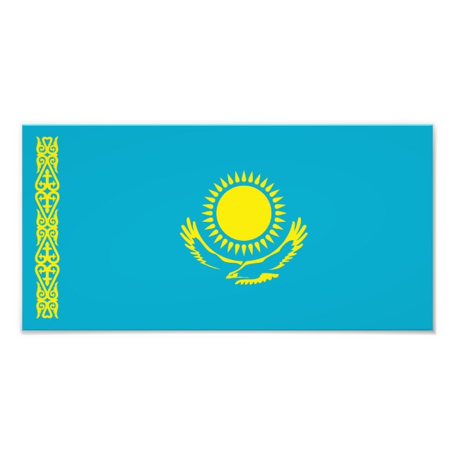 Foto Bandera de Kazajistán (Frente)
