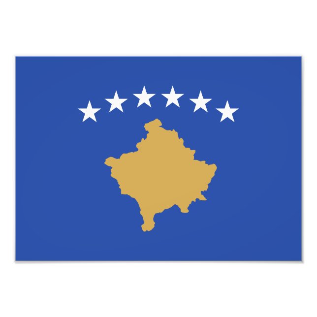 Foto Bandera de Kosovo (Frente)