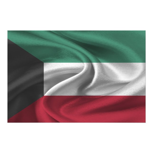 Foto Bandera de Kuwait (Frente)