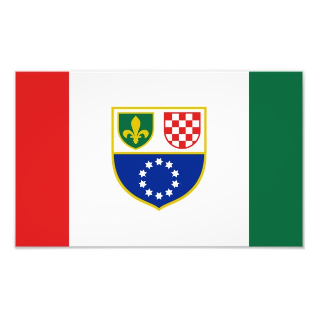 Foto Bandera de la Federación de Bosnia y Herzegovina (Frente)