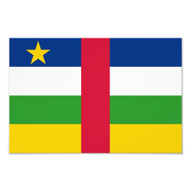 Foto Bandera de la República Centroafricana (Frente)