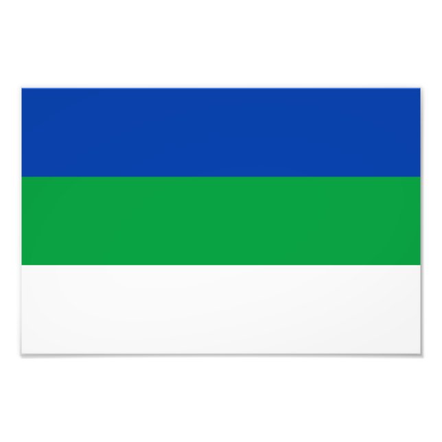 Foto Bandera de la República de Komi (Frente)