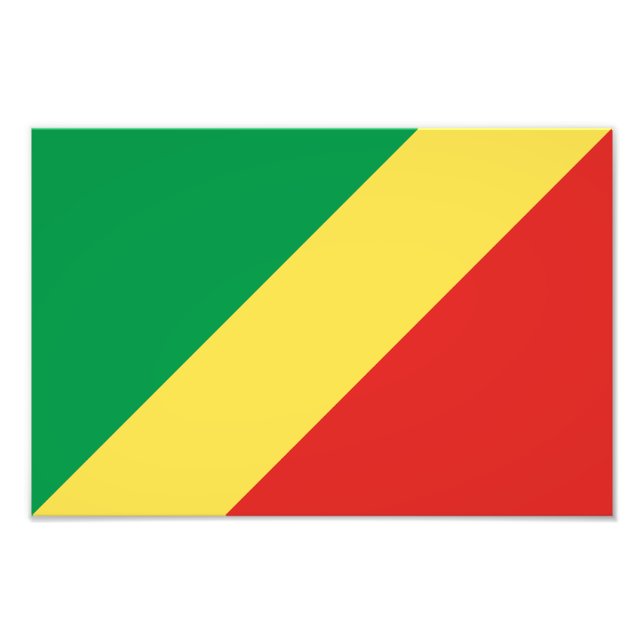 Foto Bandera de la República del Congo (Frente)