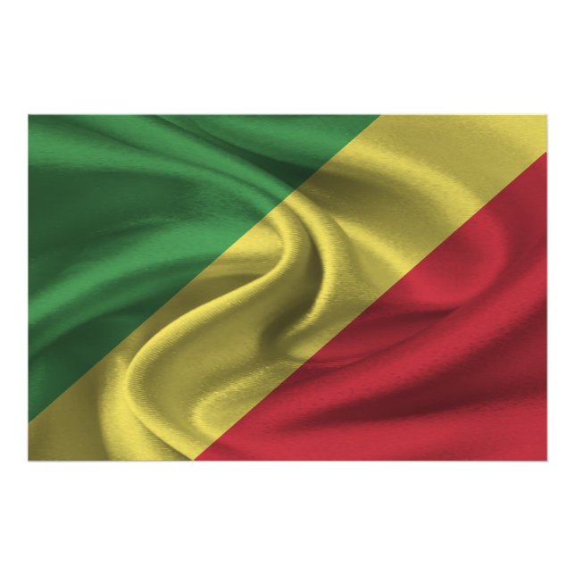 Foto Bandera de la República del Congo (Frente)