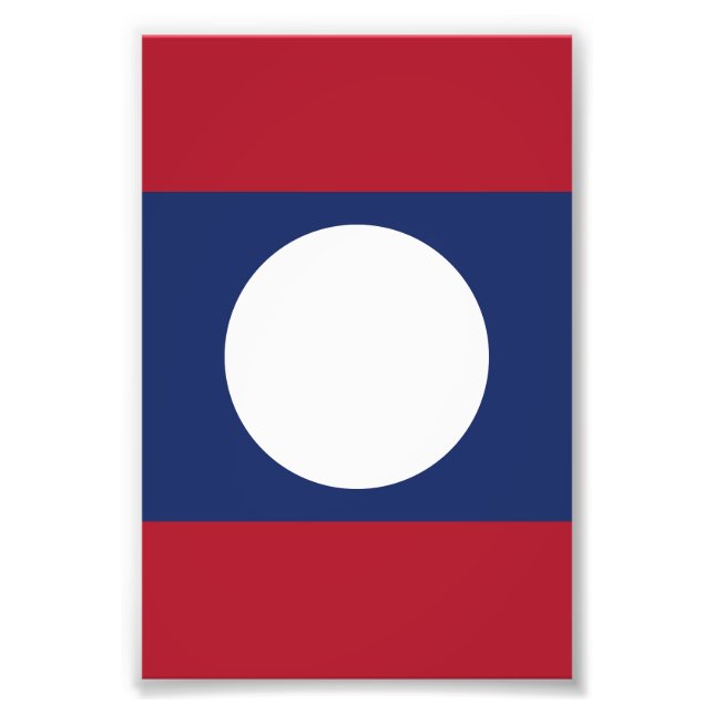 Foto Bandera de Laos (Frente)