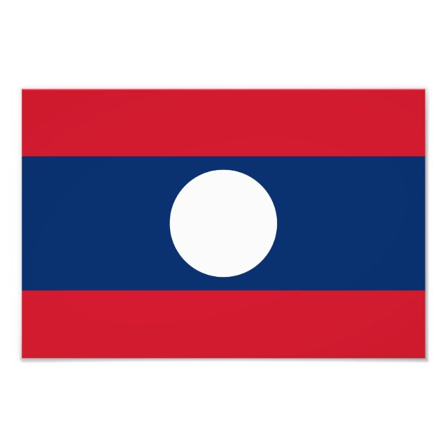 Foto Bandera de Laos (Frente)