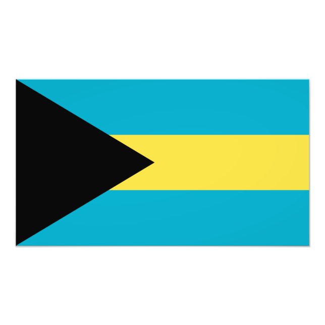 Foto Bandera de las Bahamas (Frente)