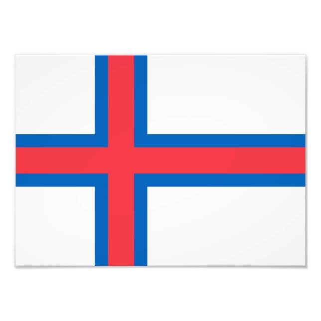 Foto Bandera de las Islas Feroe (Frente)