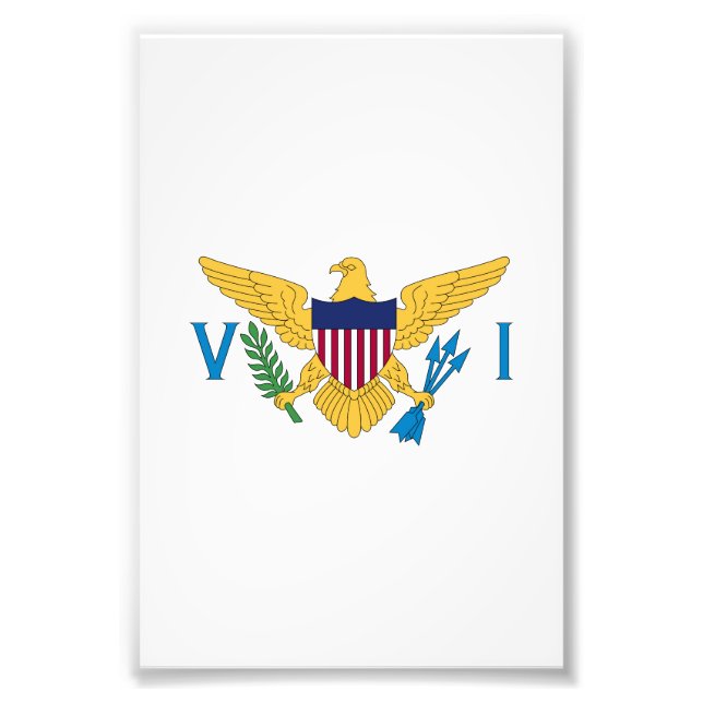 Foto Bandera de las Islas Vírgenes de Estados Unidos (Frente)
