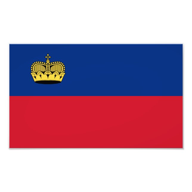 Foto Bandera de Liechtenstein (Frente)