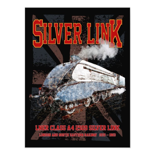 Foto Bandera de Locomotive UK Silver Link LNER Clase A4 (Frente)