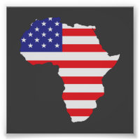 Bandera de los Estados Unidos de América en África