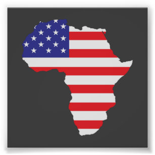 Foto Bandera de los Estados Unidos de América en África