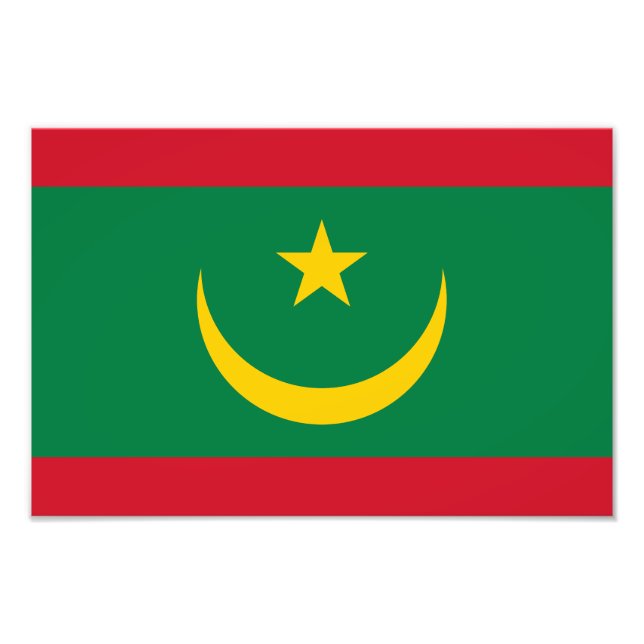 Foto Bandera de Mauritania (Frente)