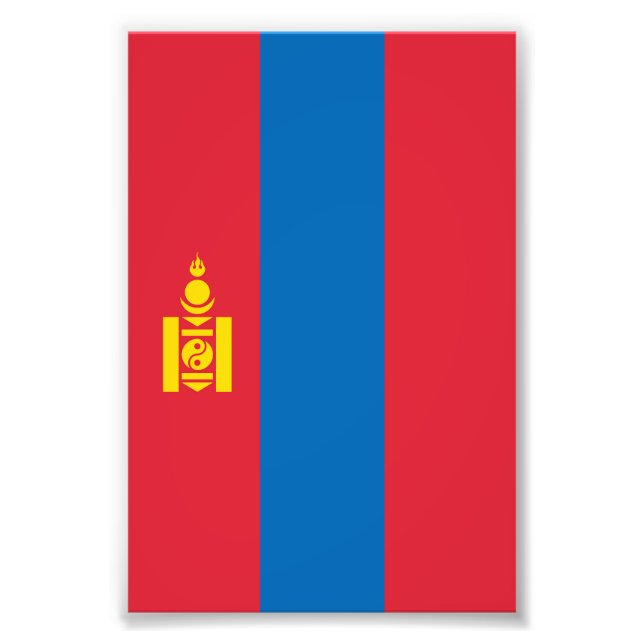 Foto Bandera de Mongolia (Frente)