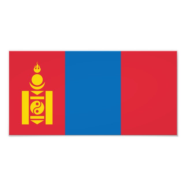 Foto Bandera de Mongolia (Frente)