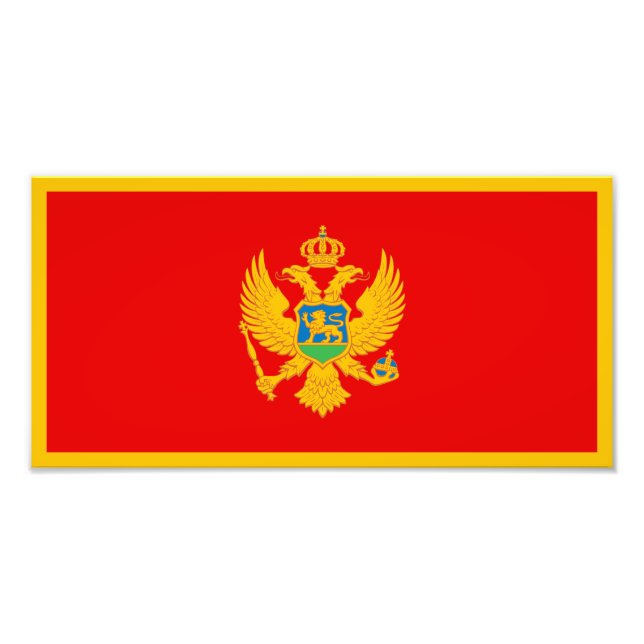 Foto Bandera de Montenegro (Frente)