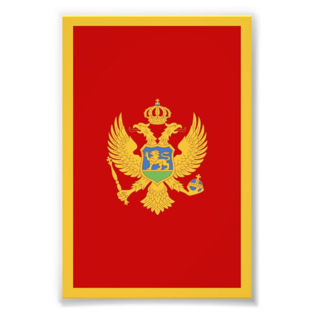 Foto Bandera de Montenegro (Frente)
