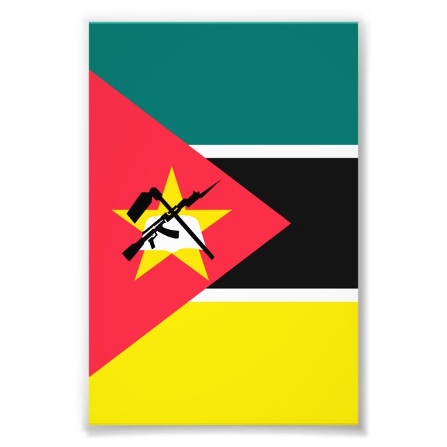 Foto Bandera de Mozambique (Frente)