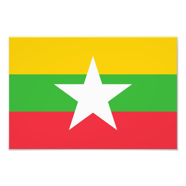 Foto Bandera de Myanmar (Frente)