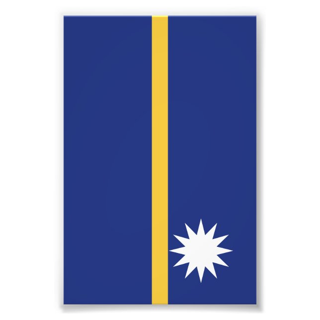 Foto Bandera de Nauru (Frente)