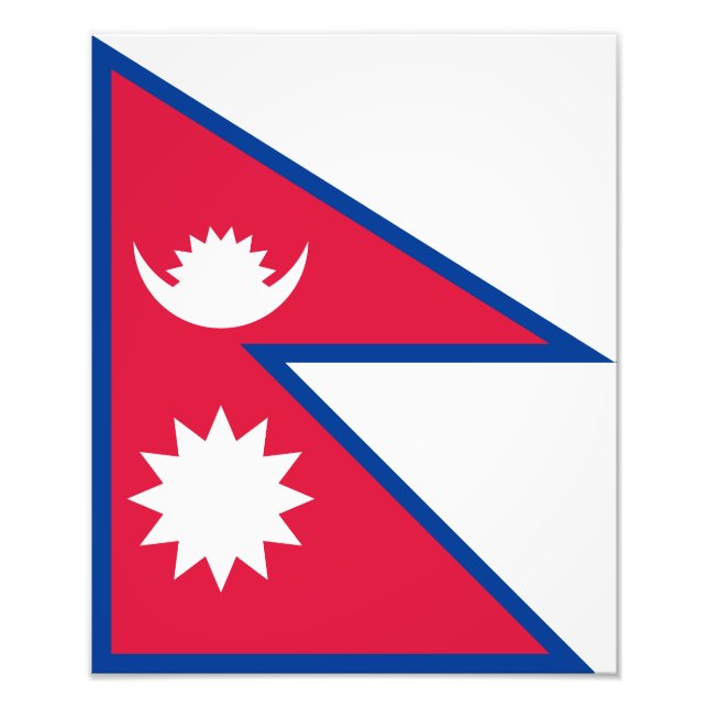 Foto Bandera de Nepal (Frente)