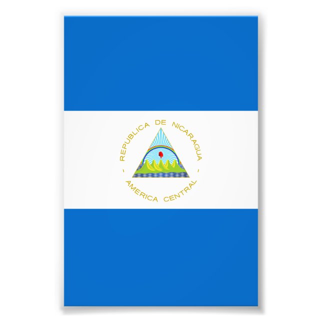 Foto Bandera de Nicaragua (Frente)