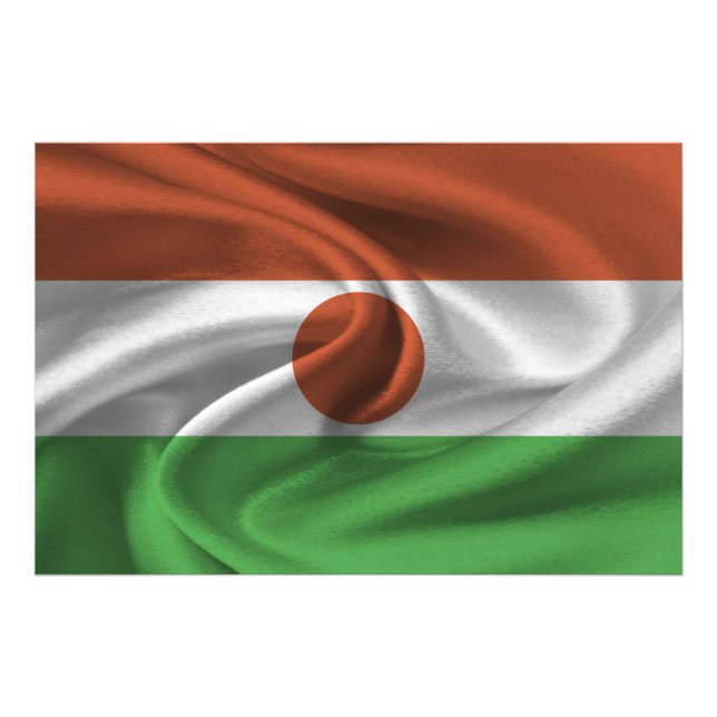 Foto Bandera de Níger (Frente)