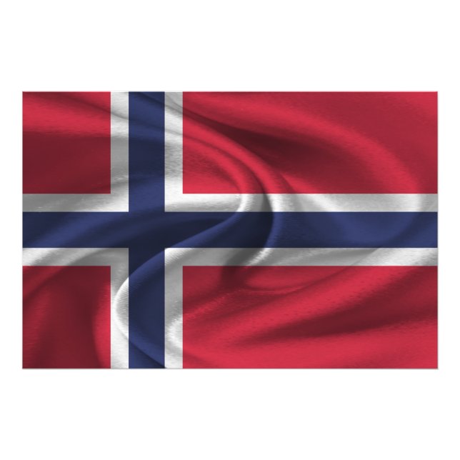Foto Bandera de Noruega (Frente)