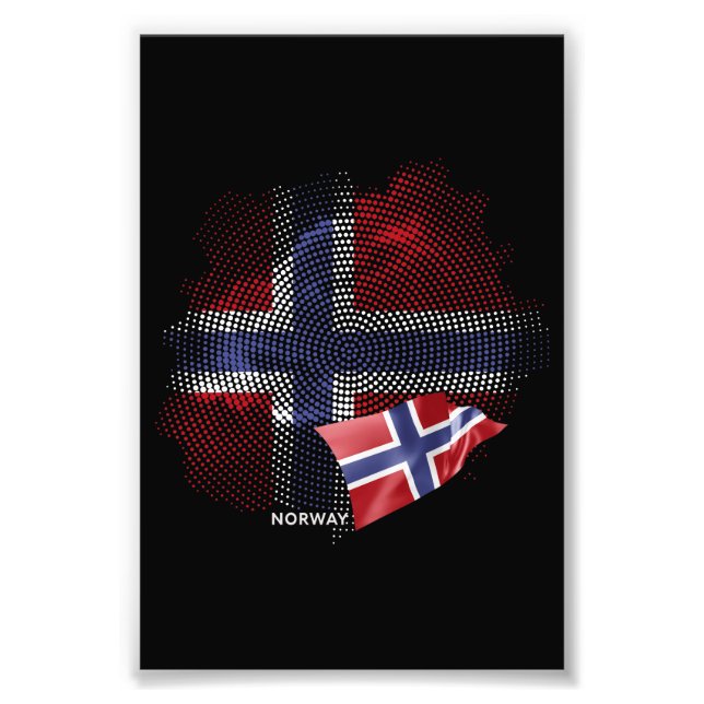 Foto bandera de Noruega (Frente)