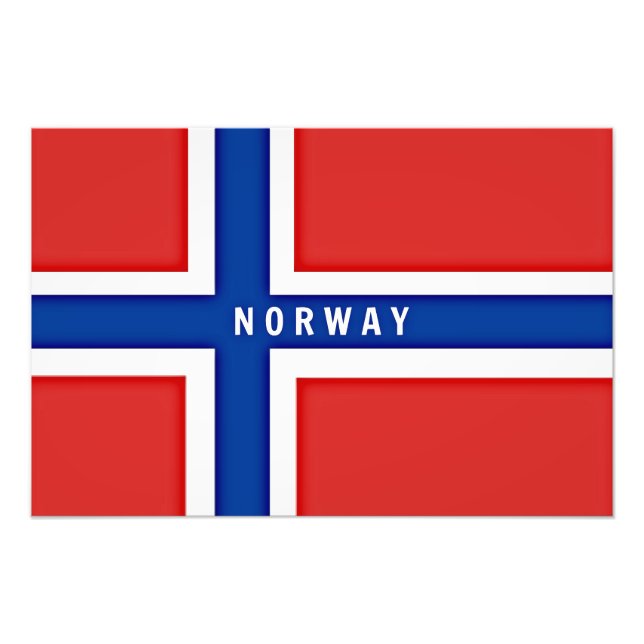 Foto Bandera de Noruega (Frente)
