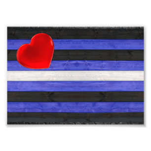 Foto bandera de orgullo de cuero de SlipperyJoe's negro