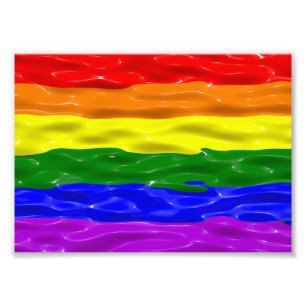 Foto Bandera de orgullo de SlipperyJoe's brillo líquido