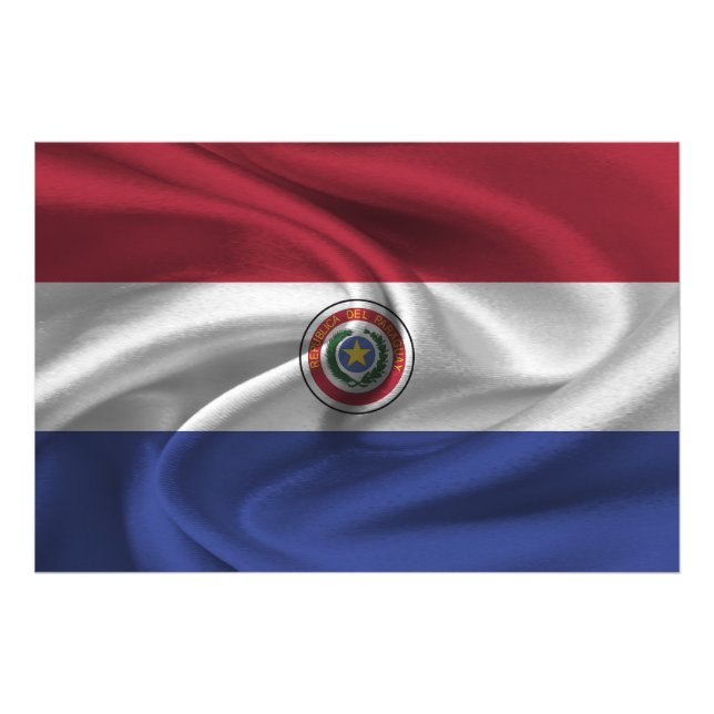 Foto Bandera de Paraguay (Frente)