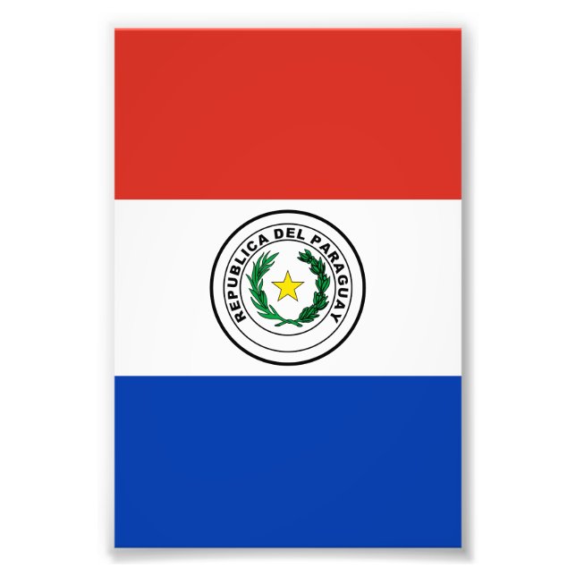 Foto Bandera de Paraguay (Frente)